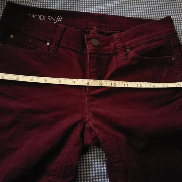 New Ann Taylor burgundy corduroy pants - size S - Picture 8 of 9